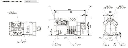 Компрессор 4NES-20Y (LBP/MBP/HBP) Ecoline Bitzer Компрессор 4NES-20Y (LBP/MBP/HBP) Ecoline Bitzer