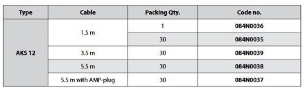 Датчик температуры AKS 12, 5.5m 084N0037 Danfoss