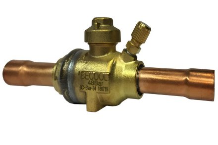 Шаровый запорный вентиль с сервисным штуцером BC-BVa-34 Becool Шаровый запорный вентиль с сервисным штуцером BC-BVa-34 Becool